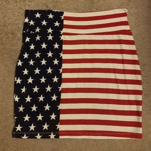 💕American Flag tube skirt